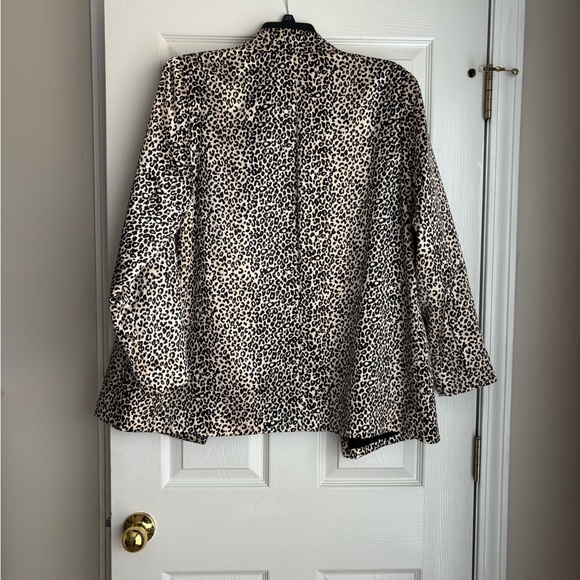 Nine West Black and Cream Leopard Blazer - Picture 3 of 3